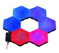 Konix Drakkar Pack de iluminación LED gaming Inferno 13,2 x 15,1 cm - Iluminación RGBIC - Sincronización musical - Compatible con Alexa y Google Home