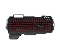 Konix Drakkar Teclado Gaming filaire Semi-mecánico Bifrost AZERTY - 105 Teclas - Retroiluminación roja - Anti-ghosting