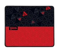 Konix Dungeons & Dragons Alfombrilla de ratón de Juego 32 x 27 cm - Base Antideslizante de Goma - Rojo y Negro