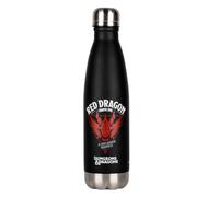 Konix Dungeons & Dragons Botella térmica - Acero inoxidable - 500 ml - Diseño dragón rojo - Negro