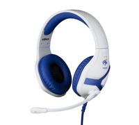 Konix FFF Auriculares Gaming con Cable Nemesis para PS4, PS5, Switch y Xbox - Micrófono 45° - Cable 1,5 m - Conector Jack de 3,5 mm - Blanco y Azul