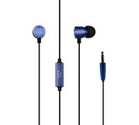 Konix FFF Auriculares intraurales con Cable para Smartphones y tabletas - Micrófono Incorporado - Cable de 1,2 m - Azul