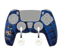 Konix FFF Funda de protección para Mando DualSense PS5 - Silicona - Joysticks con Agarre - Diseño 2 Estrellas - Azul y Negro