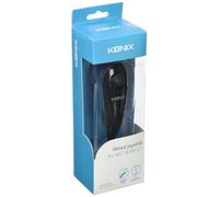Konix Funda protectora para mandos de Wii y Wii U, de goma, negra