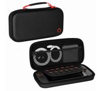 Konix Funda Protectora y de Transporte Nintendo Switch, Switch OLED y Switch 2 - Bolsillo para Accesorios - 8 Compartimentos para Juegos - Negro