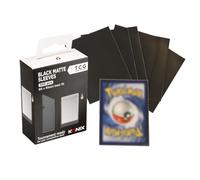 Konix Fundas protectoras Black Matte Sleeves 66 x 91 mm para competición - 100 fundas - Compatibles con Magic The Gathering, Pokémon - Plástico - Negro