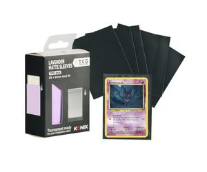 Konix Fundas protectoras Lavender Matte Sleeves 66 x 91 mm para competición - 100 fundas - Compatibles con Magic The Gathering, Pokémon - Rosa lavanda
