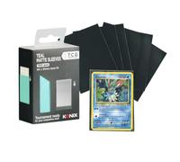 Konix Fundas protectoras Teal Matte Sleeves 66 x 91 mm competición - 100 fundas - Compatible con Magic The Gathering, Pokémon - Plástico - Azul turquesa