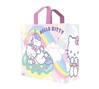 Konix Hello Kitty Bolsa de Compras 40 x 45 x 20 cm - Material reciclado - Blanco - Diseño de pony