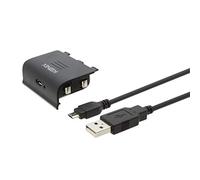 Konix Kit Mythics Play & Charge para Mando Xbox One, batería Externa, Cable de Carga de 3 m, batería de hasta 8 Horas de duración, Color Negro