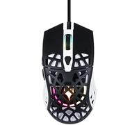 Konix Magic The Gathering Ratón para Juegos con Cable Ultra Light 70 g para PC - 7 Niveles de PPP - Retroiluminación LED - Blanco y Negro