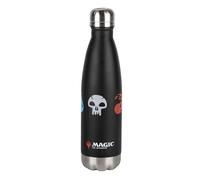 Konix Magic The Gathering Botella térmica - Acero inoxidable - 500 ml - Diseño 5 colores - Negro