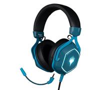 Konix Magic The Gathering Cascos de Gaming universales con Cable, Altavoces de 50 mm, micrófono extraíble, Cable USB de 2 m, Azul
