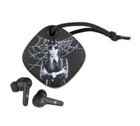 Konix Miércoles Auriculares inalámbricos para Smartphones y Tablets - Autonomía de 6 h + 22 h con Estuche - Resistencia Agua IPX4 - Bluetooth - Negro
