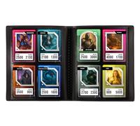 Konix Mini álbum para 160 cartas coleccionables - 4 fundas de 63 x 88 mm por página - compatible con Magic: The Gathering, Pokémon, Yu-Gi-Oh! - Negro