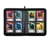 Konix Mini álbum Premium 160 cartas coleccionables - 4 fundas de 63 x 88 mm por página - Compatible con Magic The Gathering, Pokémon, Yu-Gi-Oh! - Negro