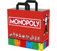 Konix Monopoly Bolsa de Compras 40 x 45 x 20 cm - Material reciclado - Rojo