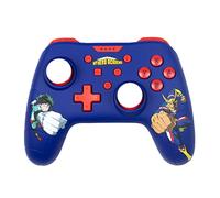 Konix My Hero Academia Mando con cable para Nintendo Switch, Switch 2 y PC - Función de vibración - Cable de 3 m - Azul