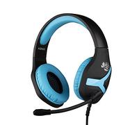 Konix Mythics Auriculares Gaming con Cable Nemesis para PS4 y PS5 - Micrófono de 45 Grados - Cable de 1,5 m - Conector Jack 3,5 mm - Negro y Azul