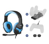 Konix Mythics Pack de Accesorios Gaming con Auriculares Gaming PS-400 para PS4 Azul