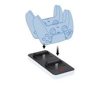 Konix Mythics Soporte Doble de estación de Carga para mandos DualSense PS5 - Negro y Blanco