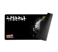 Konix Naruto Shippuden Alfombrilla ratón Gaming XXL de 90 x 46 cm - Base Antideslizante de Goma - Diseño Naruto - Negro