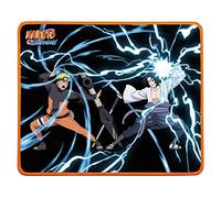 Konix Naruto Shippuden Alfombrilla de ratón Gaming de 32 x 27 cm - Base Antideslizante - Motivo de Combate Naruto y Sasuke