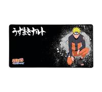 Konix Naruto Shippuden Alfombrilla de ratón Gaming XXL de 90 x 46 cm - Base Antideslizante de Goma - Diseño Naruto - Negro