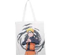 Konix Naruto Shippuden Bolsa Tote Bag con asas largas - 38 x 42 cm - 100% poliéster - Diseño Naruto - Blanco