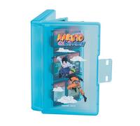 Konix Naruto Shippuden Estuche de protección y Transporte Cartuchos de Juegos Nintendo Switch 2 - Plástico - 24 Ranuras - Diseño de Naruto y Sasuke