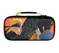 Konix Naruto Shippuden Funda de protección y Transporte Nintendo Switch 2 - Almacenamiento de Accesorios y 8 Juegos - Diseño Naruto y Sasuke - Negro