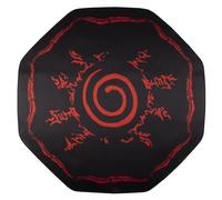 Konix Naruto Shippuden Gaming Alfombrilla 98 x 98 cm para Silla de Oficina - Superficie Antideslizante - Motivo de Sello Hakke