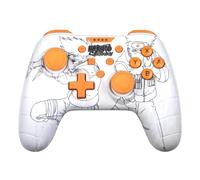 Konix Naruto Shippuden Mando con cable para Nintendo Switch, Switch 2 y PC - Función de vibración - Cable de 3 m - Diseño Kakashi - Blanco