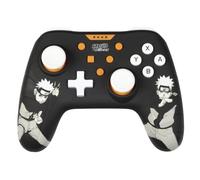 Konix Naruto Shippuden Mando con cable para Nintendo Switch, Switch 2 y PC - Función de vibración - Cable de 3 m - Diseño Naruto - Negro
