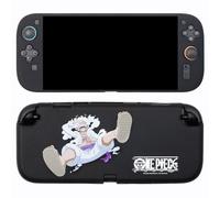 Konix One Piece Funda de protección para consola Nintendo Switch 2 - Silicona antideslizante - Antigolpes - Antirrayas - Diseño Luffy Gear 5 - Negro