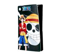 Konix One Piece - Funda Protectora para Consola PS5 Slim, Silicona, antigolpes, Resistente a los arañazos, diseño de Luffy, Color Negro