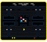 Konix Pac-Man Mouse Pad 32 x 27 cm for Desktop PC Gaming - Ultra Thin 3D Silicon