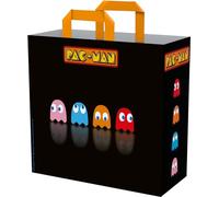 Konix Pac-Man Bolsa de Compras 40 x 45 x 20 cm - Material reciclado - Negro