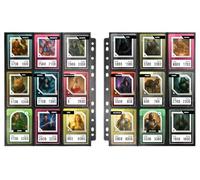 Konix Pack de 10 hojas de archivador con 9 fundas para juegos de cartas coleccionables - Compatible con Magic The Gathering, Pokémon, Yu-Gi-Oh! - Negro