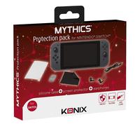 Konix Paquete de protección Mythics, Accesorios para Nintendo Switch, Protector de Pantalla para Switch, Auriculares para Juegos, paño de Limpieza, Protector de Cristal antirreflectante