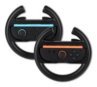 Konix Par de volantes de carreras para mandos Joy-Con Nintendo Switch 2 - Plástico - Negro