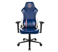 Konix PSG Silla Gaming - Inclinación del Asiento 150° - Cuero sintético y Poliuretano - Base metálica - Reposabrazos 4D Regulables - Azul