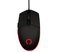 Konix Ratón Gaming con Cable Arcane 70 g para PC - 4 Niveles de dpi - Recubrimiento de Goma - Cable Trenzado - Iluminación LED arcoíris - Negro