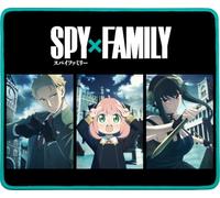 Konix Spy x Family Alfombrilla de ratón Gaming 32 x 27 cm - Superficie de Microfibra Antideslizante - Goma - Negro y Azul