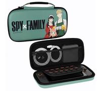Konix Spy x Family Funda Protectora y de Transporte Nintendo Switch 2 - Almacenamiento de Accesorios - 8 Compartimentos para Juegos - Motivo Familia Forger - Verde