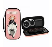 Konix Spy x Family Funda Protectora y de Transporte para Nintendo Switch 2 - Almacenamiento de Accesorios y Juegos - Motivo Anya y Bond Forger - Rosa