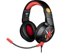 Konix Stranger Things Auriculares Gaming con Cable PC, PS5, Switch 2 y Xbox - Micrófono - Cable 1,5 m - Jack 3,5 mm - Diseño Hellfire Club