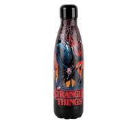 Konix Stranger Things Botella isotérmica - Acero inoxidable - 500 ml - Diseño Hellfire Guitar - Negro