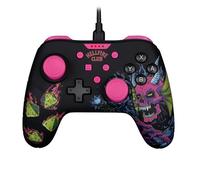 Konix Stranger Things Mando con cable para Nintendo Switch, Switch 2 y PC - Función de vibración - Cable de 3 m - Negro y rosa