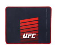 Konix UFC Alfombrilla de ratón Gaming 32 x 27 cm - Superficie de Silicona 3D Ultrafina - Base Antideslizante de Caucho - Negro y Rojo